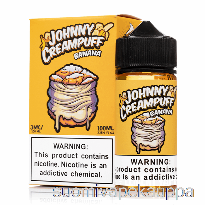 Vape Suomi Banaani - Johnny Creampuff - 100ml 3mg